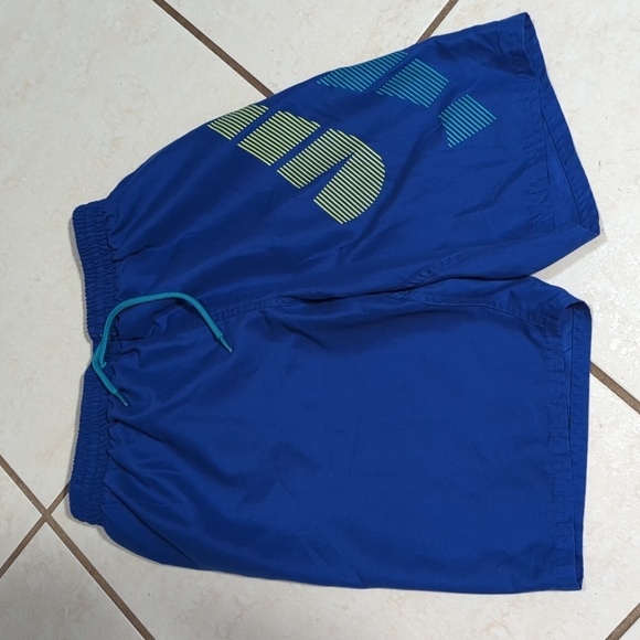 🐢Nike Men's Lined Blue  Swim Trunks Size Small - FLAW - Picture 1 of 6